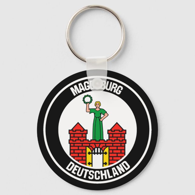 Magdeburger RundEmblem Schlüsselanhänger (Vorderseite)