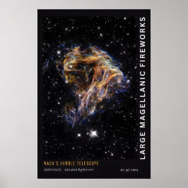 Magelanic Feuerwerk Weltraum Pädagogik Poster