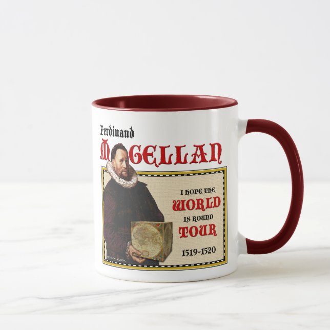 Magellan 1519 Weltausflug (Tasse/Stein) Tasse (Rechts)