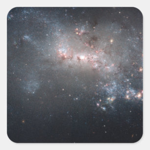 Magellanic zwergartige unregelmäßige Galaxie NGC Quadratischer Aufkleber