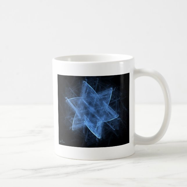 Magen David Fraktal Kaffeetasse (Rechts)