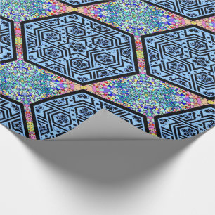 Magen David geometrisch Geschenkpapier