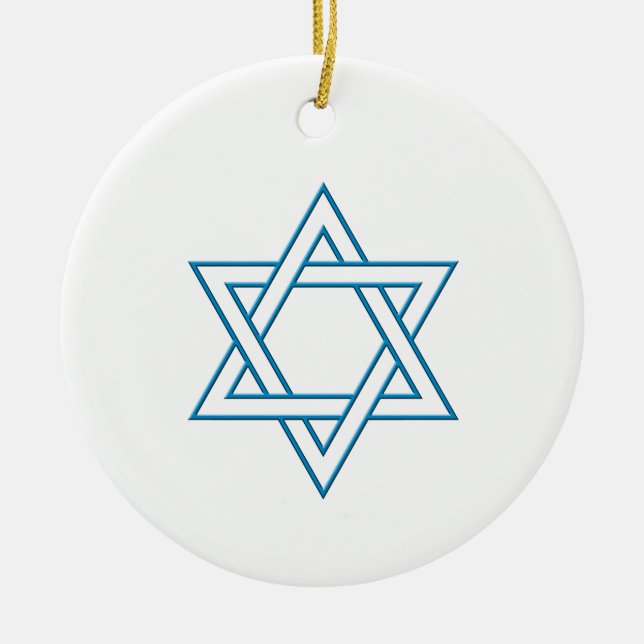 Magen David Keramik Ornament (Vorne)
