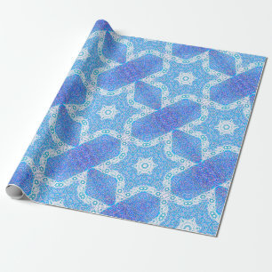 Magen- David und Weide-Blatt Geschenkpapier