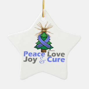 Magen-Krebs-FriedensLiebe-Freude-Heilung Keramik Ornament