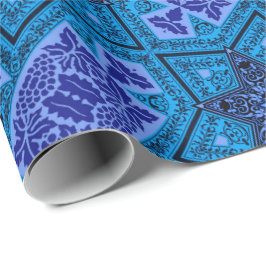 Magen Madhi Blau und Lila Geschenkpapier