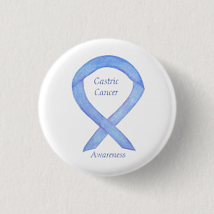 Magenisches Krebsbewusstsein Ribbon Custom Art But Button