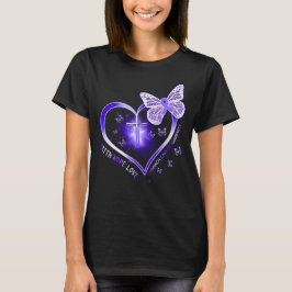 Magenkrebs Herzkreuz Geschenkgutscheine T-Shirt