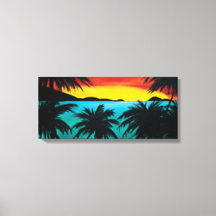 Magen's Bay Beach   Karibische Kunst Leinwanddruck