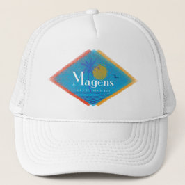 Magens Bay Mid Century Retro USVI St. Thomas Truckerkappe
