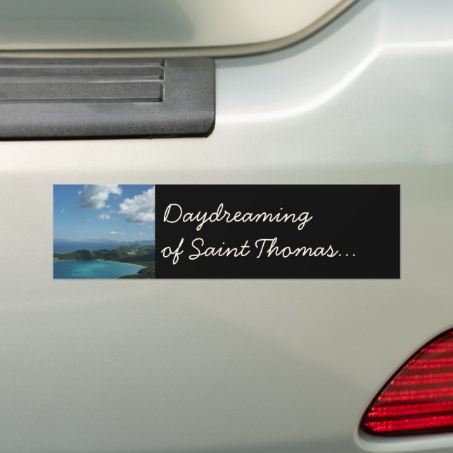 Magens Bay, St. Thomas Schöne Inselszene Autoaufkleber (Auf Auto)