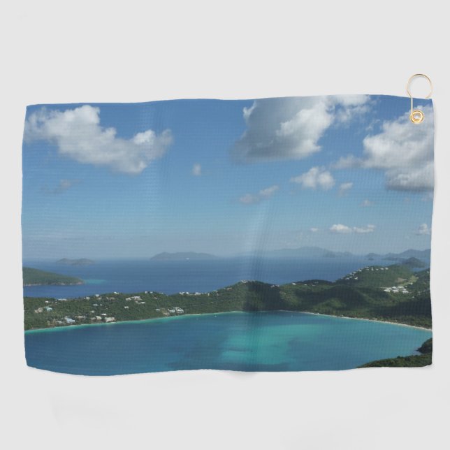 Magens Bay, St. Thomas Schöne Inselszene Golfhandtuch (Horizontal)
