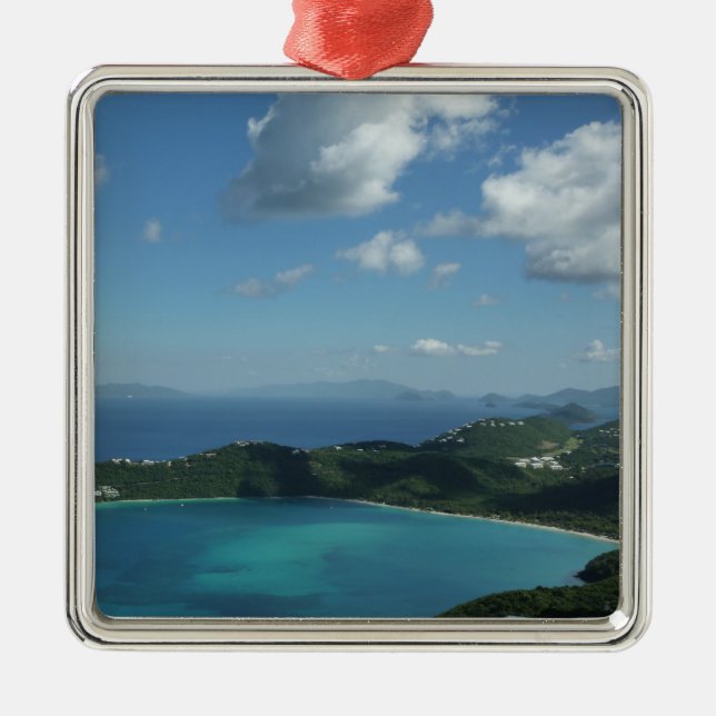 Magens Bay, St. Thomas Schöne Inselszene Ornament Aus Metall (Vorne)