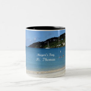 Magen's Bay, St. Thomas Zweifarbige Tasse