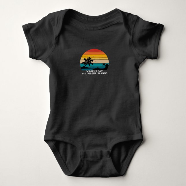 Magens Bay U.S. Virgin Islands Beaches Baby Strampler (Vorderseite)