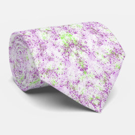 Magenta And Pistachio Green Splatter Abstract Art Krawatte