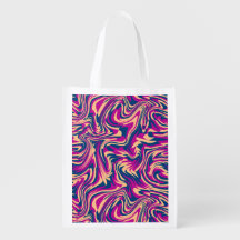 Magenta Blue Beige Abstrakte Fluid Wave Wirbel