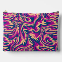 Magenta Blue Beige Abstrakte Fluid Wave Wirbel