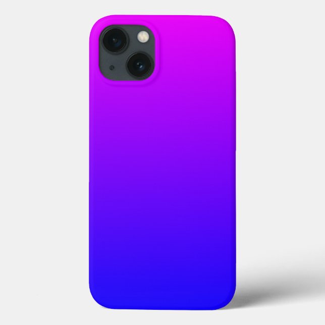 Magenta Blue Ombre Case-Mate iPhone Hülle (Rückseite)