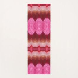 Magenta Blume Ikat 3 Yogamatte