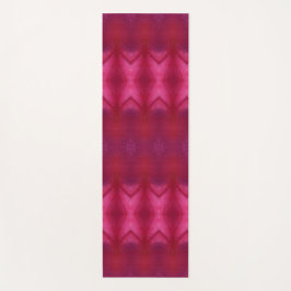 Magenta Blume Ikat Yogamatte