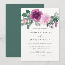 Magenta Blush Floral Arrangement Ivory Wedding