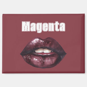 Magenta Burgunderrot Lippen Magnet