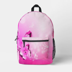 Magenta Butterfly Bedruckter Rucksack