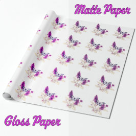 Magenta Butterfly Bush Geschenkpapier