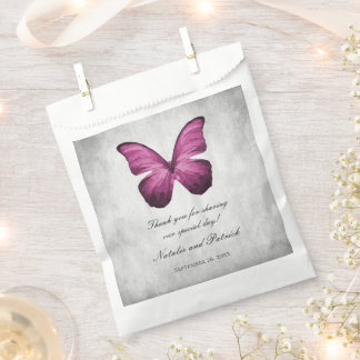 Magenta Butterfly Gastgeschenk Hochzeit Bags Geschenktütchen
