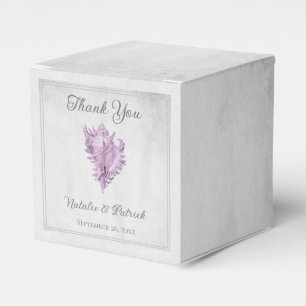 Magenta Conch Muschel Gastgeschenk Hochzeit Boxes Geschenkschachtel