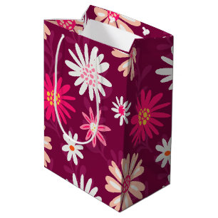 Magenta Daisy Design Mittlere Geschenktüte