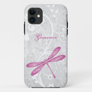 Magenta Dragonfly Personalisiert Case-Mate iPhone Hülle