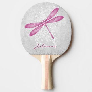 Magenta Dragonfly Personalisiert Ping Pong Paddle Tischtennis Schläger