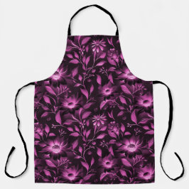 Magenta Floral Schürze