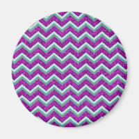 Magenta Foil und Aquamarines ZigZag Muster