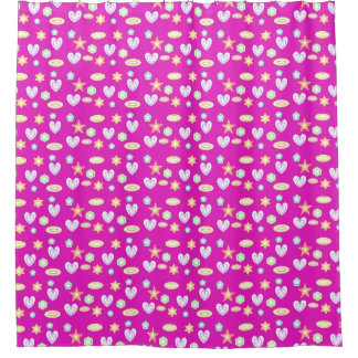 Magenta-Formen  Duschvorhang