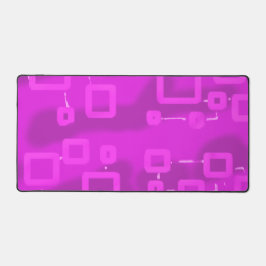 Magenta Geometric Squares Desk Mat Schreibtischunterlage