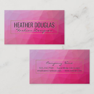 Magenta Geometric Visitenkarte