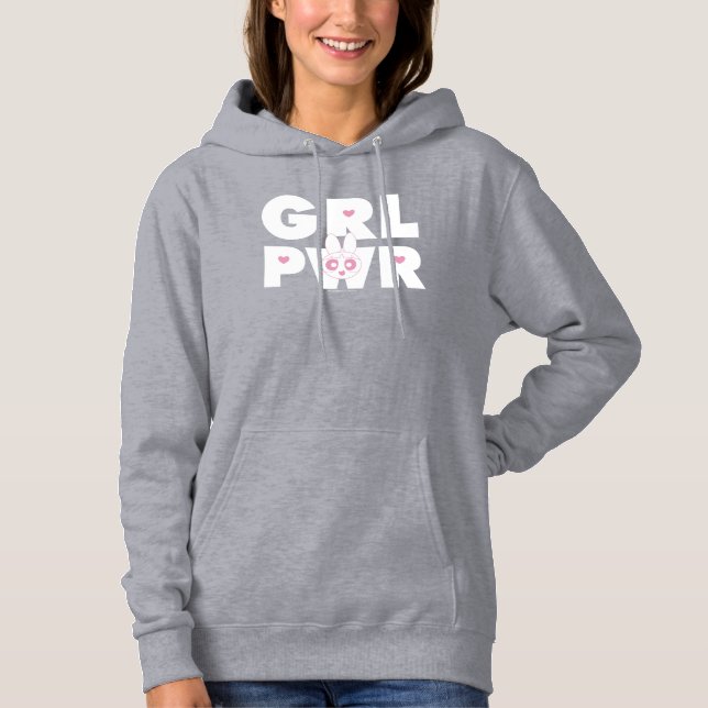 Magenta:Girl-Power Hoodie (Vorderseite)