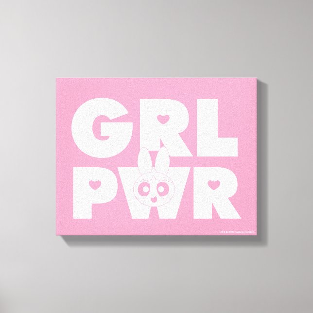 Magenta:Girl-Power Leinwanddruck (Vorderseite)