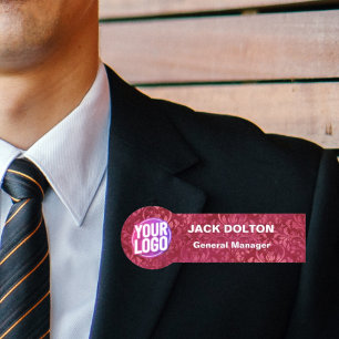 Magenta Golds Vintage Markierungen für benutzerdef Namensschild
