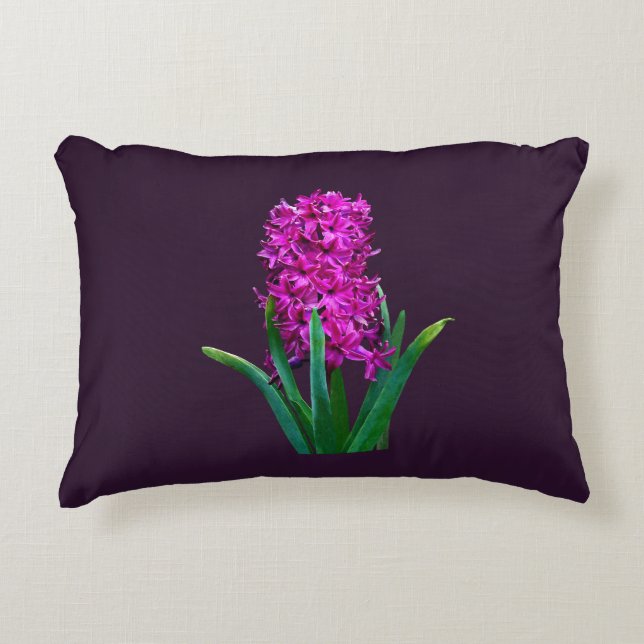 Magenta Hyacinth Dekokissen (Vorderseite)