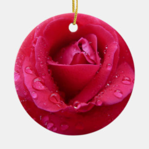 Magenta Keramik Ornament