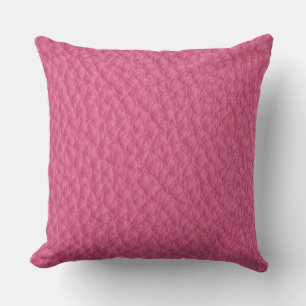 Magenta-Leder-Optik-Kissen Kissen