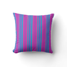 Magenta, Lila, Hellblau, Türkis Streifen