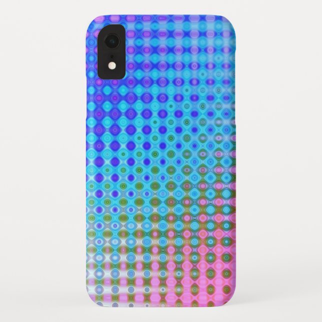 Magenta Lila Pink Blue Pattern Case-Mate iPhone Hülle (Rückseite)