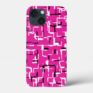 Magenta Lila Pink Schwarz-weiß Case-Mate iPhone Hülle