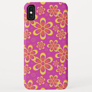 Magenta Lila Yellow Groovy Blume Pattern Case-Mate iPhone Hülle