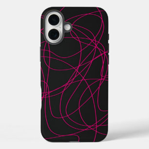 Magenta Line Kunst am Schwarzen Meer iPhone 16 Plus Hülle